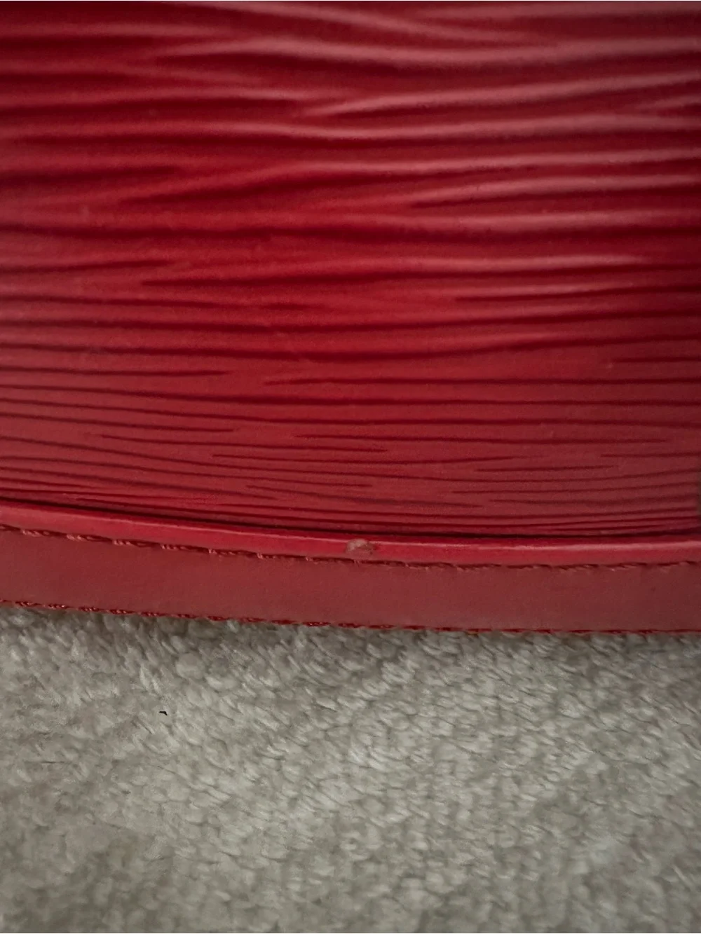 Louis Vuitton Noé in Castilian Red Epi Leather